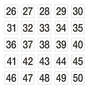 gb629 numberinserts26 50