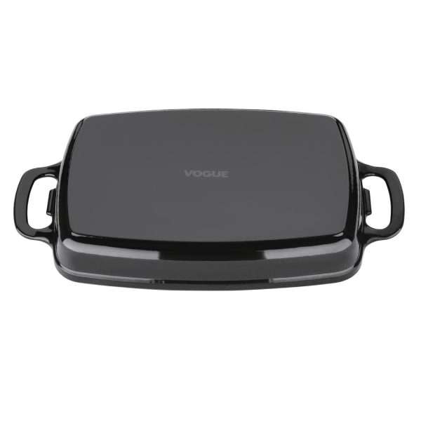 gh324 rectangularcastirondishblack