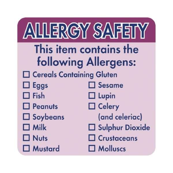 gj058 alergen label