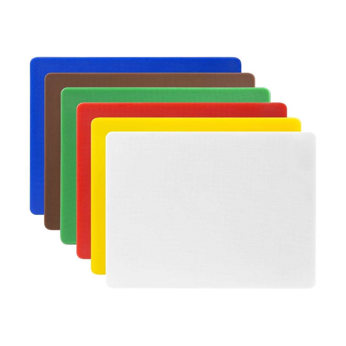 Hygiplas Low Density Pack of 6 Chopping Boards 450x300x10mm - W356