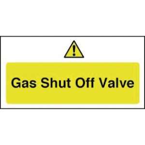 y913 gas shut off sign