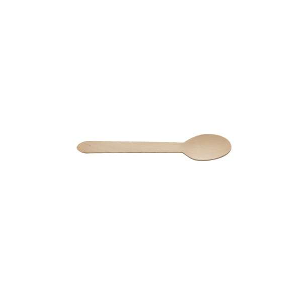 GenWare Birchwood Disposable Dessert Spoons (100pcs)