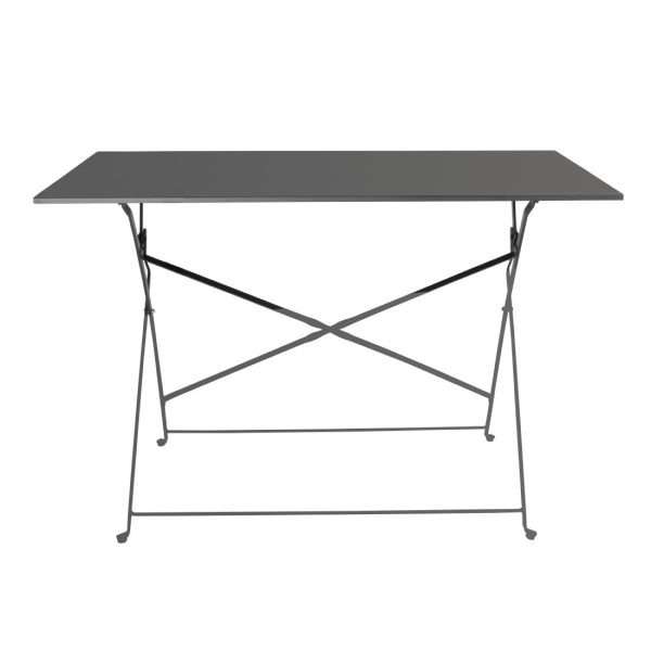 Bolero Pavement Style Folding Table Black 1100mm x 700mm