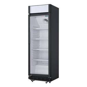 Nisbets Essentials Upright Display Cooler with Light Box 346Ltr