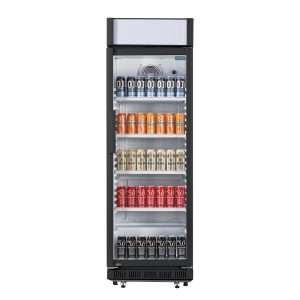 Nisbets Essentials Upright Display Cooler with Light Box 346Ltr