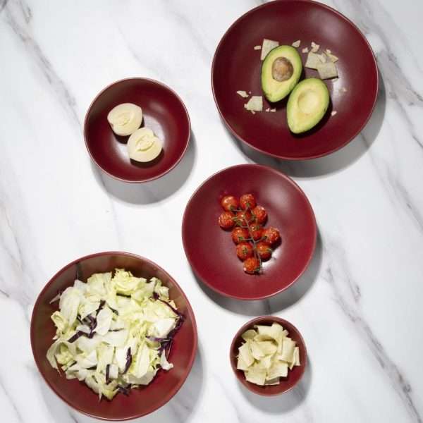 Olympia Build A Bowl Red Deep Bowl – 155x70mm (Box 6)