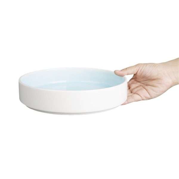 Olympia Fondant Bowl Aqua – 215mm 8 1/2″ (Box 4)