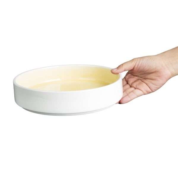 Olympia Fondant Bowl Lemon – 215mm 8 1/2″ (Box 4)