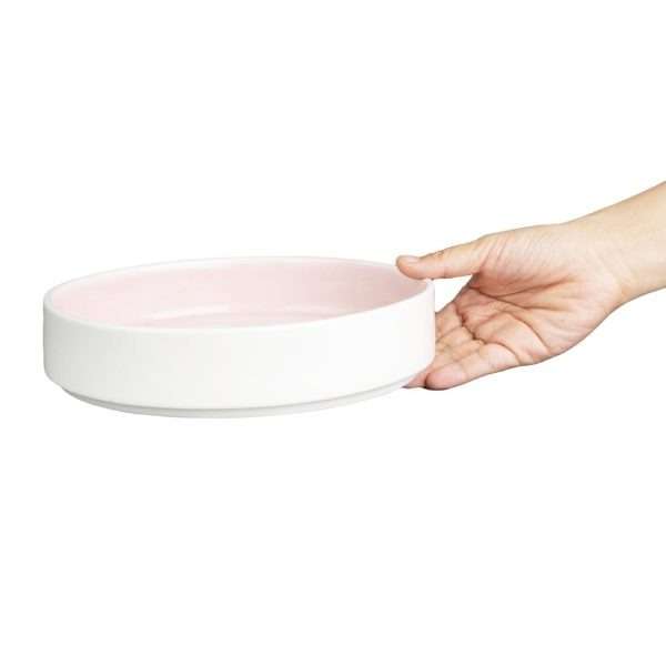 Olympia Fondant Bowl Pink – 215mm 8 1/2″ (Box 4)