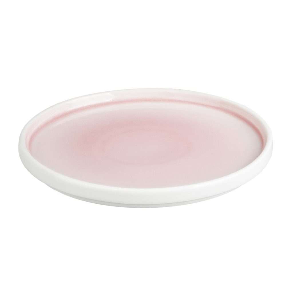 Olympia Fondant Plate Pink – 215mm 8 1/2″ (Box 6)