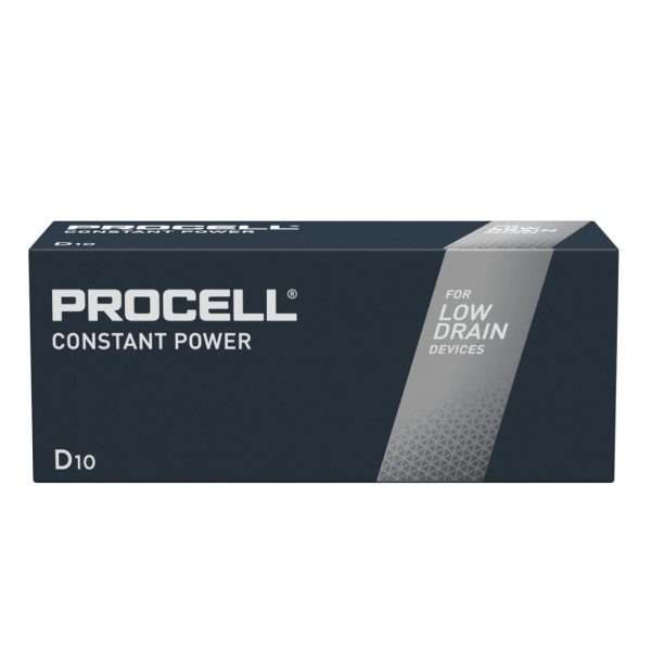 Duracell Procell Constant Power D 1.5V Battery (Pack of 10)