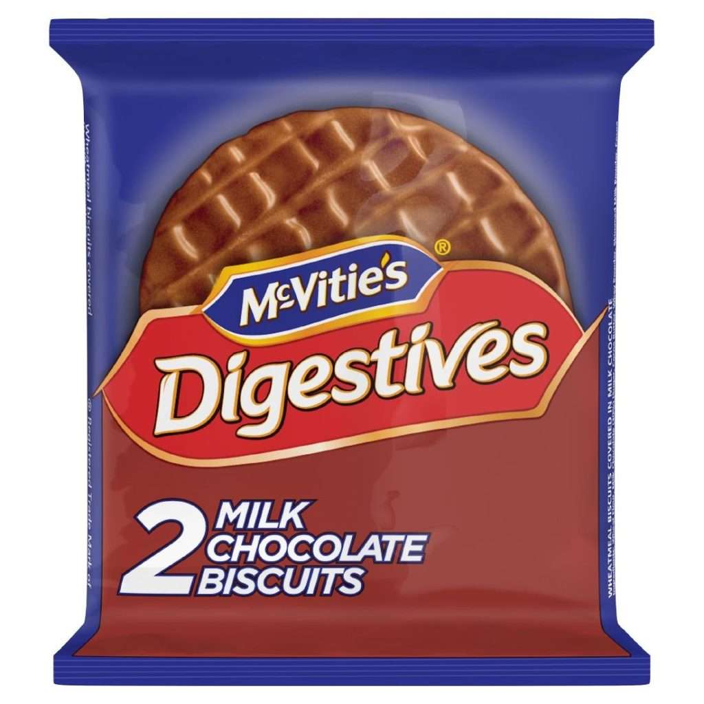 McVitie’s Milk Chocolate Digestives Twin Biscuit Packs (Pack of 24 x 2 Biscuits)