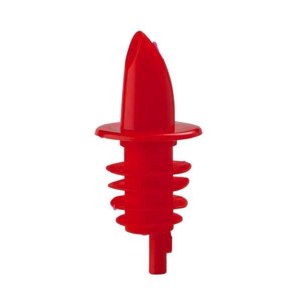 Beaumont Red Economy Freeflow Pourer (Pack of 10)