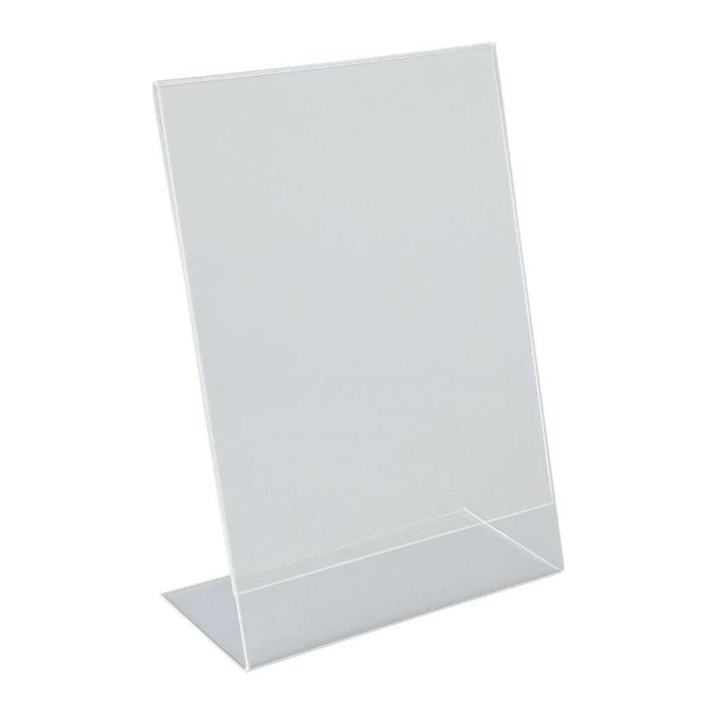 Beaumont Perspex Menu Holder Angled A5