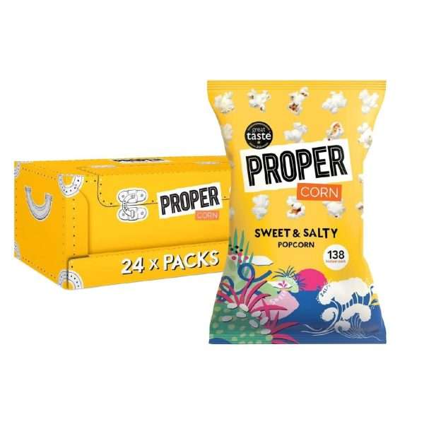 Proper Corn Popcorn Sweet and Salty 24x20g