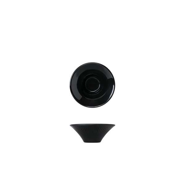 TH_BS120902 Midnight Black Melamine Boston Bowl 11.5 x 4cm QTY:36