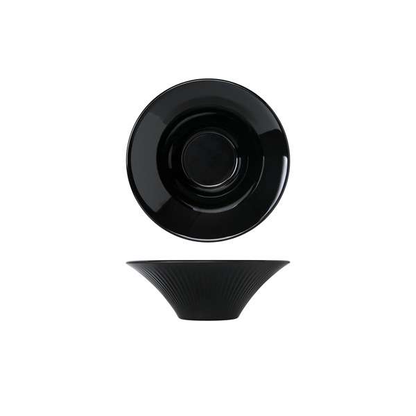 Midnight Black Boston Melamine Bowl 20.3 x 7cm QTY:6