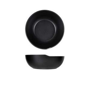 Black Copenhagen Round Melamine Bowl 20 x 7.5cm QTY:6