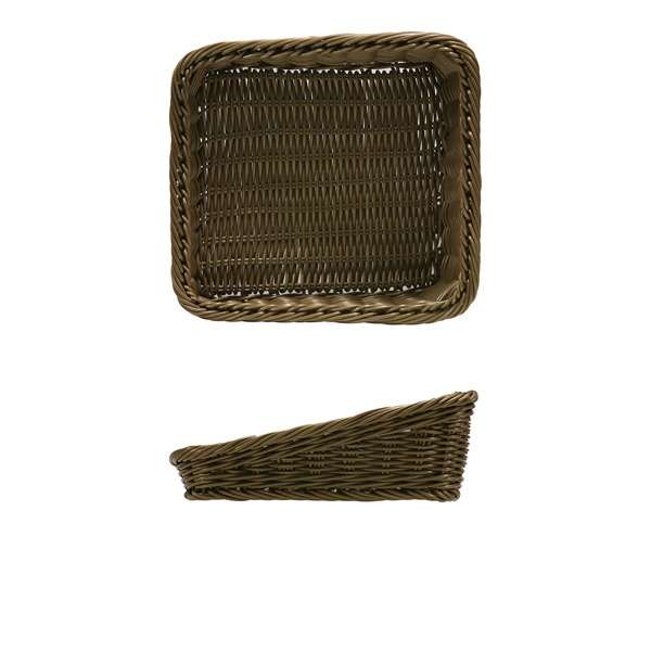 Polywicker Angled Basket 26.5 x 26.5 x 40/100mm QTY:1