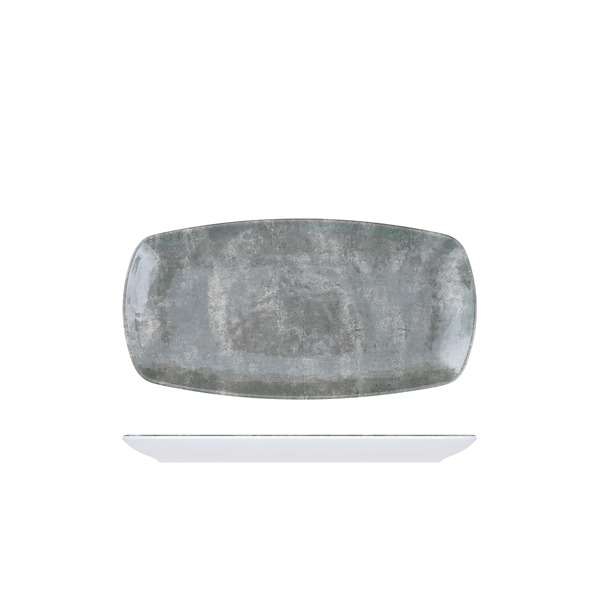 Grey Shakti Stone Melamine Oblong Plate 29.5 x 15cm QTY:12