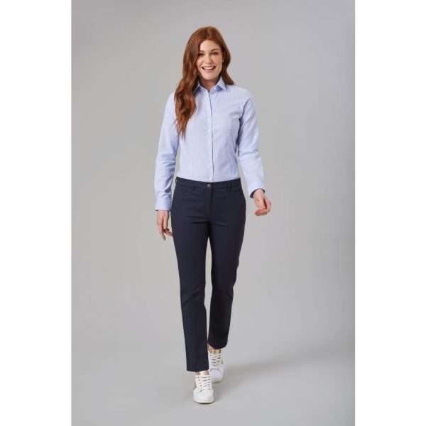 Brook Taverner Womens Houston Slim Leg Chinos Navy Size 10