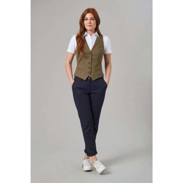 Brook Taverner Womens Houston Slim Leg Chinos Navy Size 10