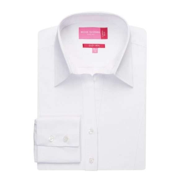 Brook Taverner Ladies Palena Long Sleeve Shirt White Size 10