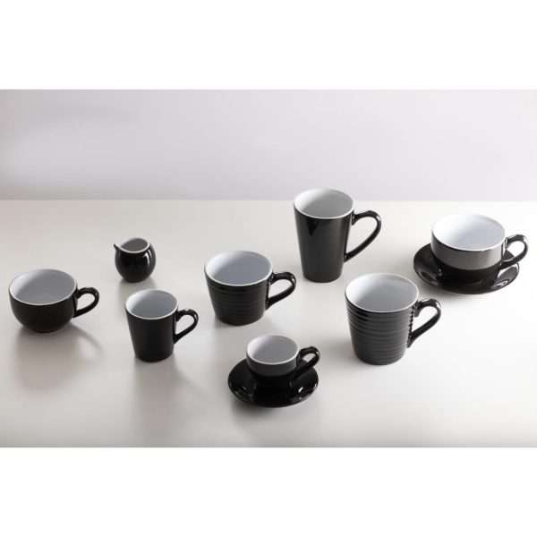 Olympia Cafe Aroma Mug Black – 230ml (Pack of 6)