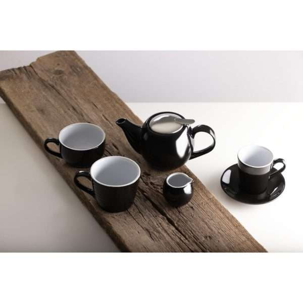 Olympia Cafe Aroma Mug Black – 340ml (Pack of 6)