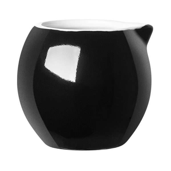 Olympia Cafe Milk Jug Black – 70ml 2.36fl oz (Pack of 6)