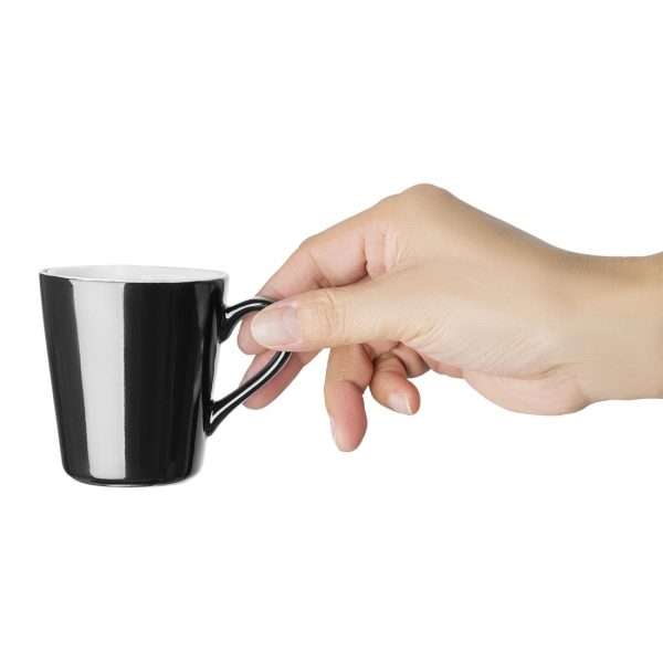Olympia Cafe Flat White Cup Black – 170ml (Pack of 12)