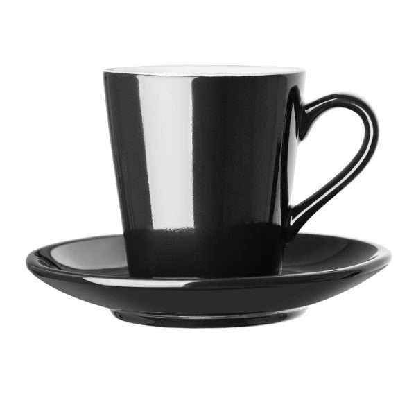 Olympia Cafe Flat White Saucer Black (Pack of 12)