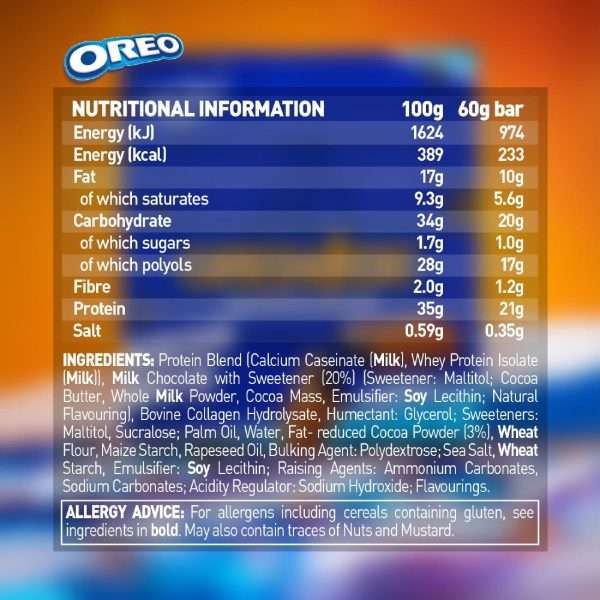Grenade Protein Bar Oreo 60g (Pack of 12)