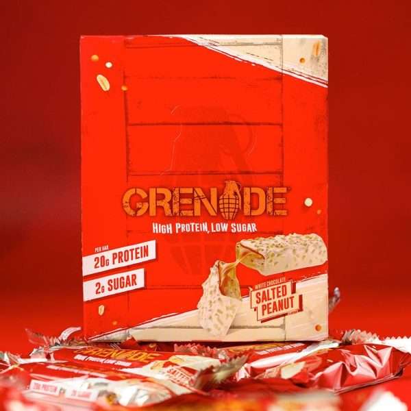 Grenade Protein Bar White Chocolate Salted Peanut 60g (Pack of 12)