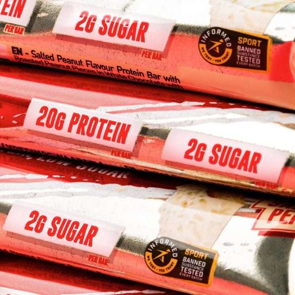 Grenade Protein Bar White Chocolate Salted Peanut 60g (Pack of 12)
