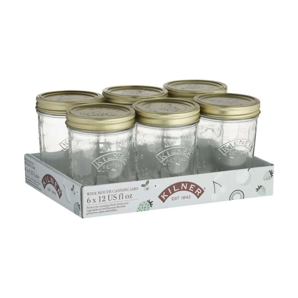 Kilner Wide Mouth 350ml Jar (Pack of 6)