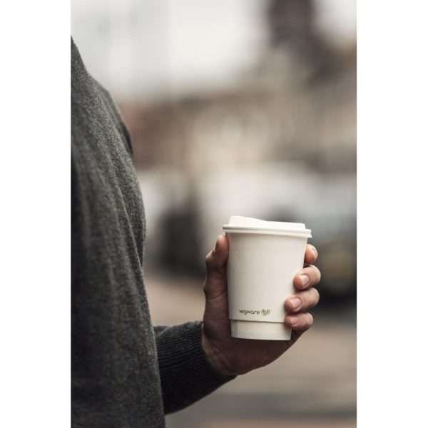 Vegware Hot Cup White Double Wall 12oz 89-Series (Pack of 500)