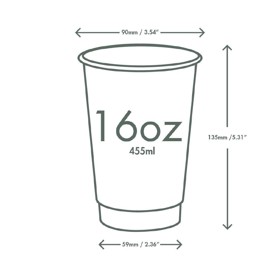 dx578_npi23-4 Vegware Hot Cup White Double Wall 16oz 89-Series (Pack of 400)