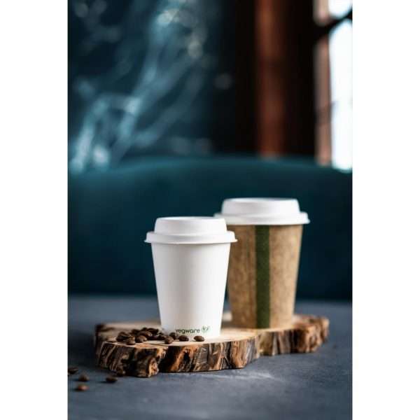 Vegware Hot Cup Lid Moulded Fibre 79-Series (Pack of 1000)