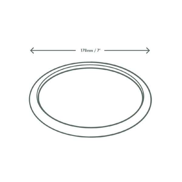 Vegware Compostable Nourish Moulded Fibre Plate Natural 7″/178mm (Pack of 500)