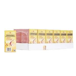 Twinings Lemon & Ginger Enveloped Tea Bags (Pack of 240)
