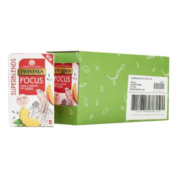 Twinings Superblends Focus Tea Bags (Pack of 80)