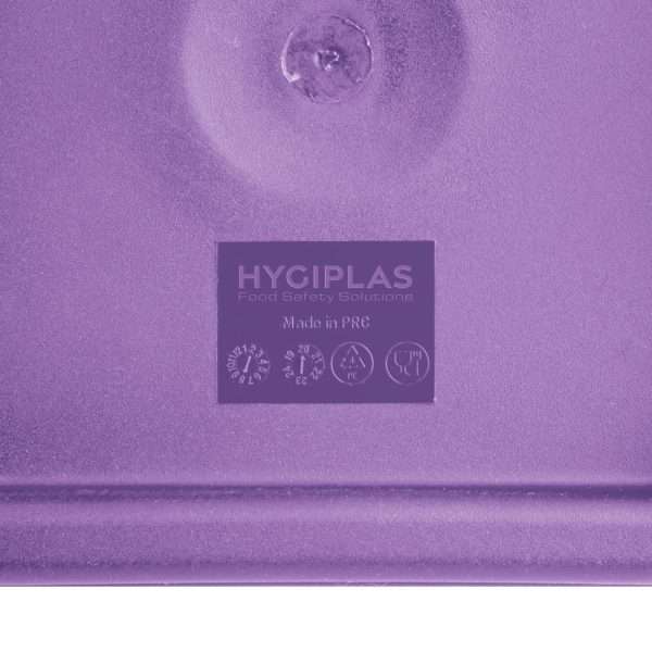 Hygiplas Square Food Storage Container Lid Purple Small