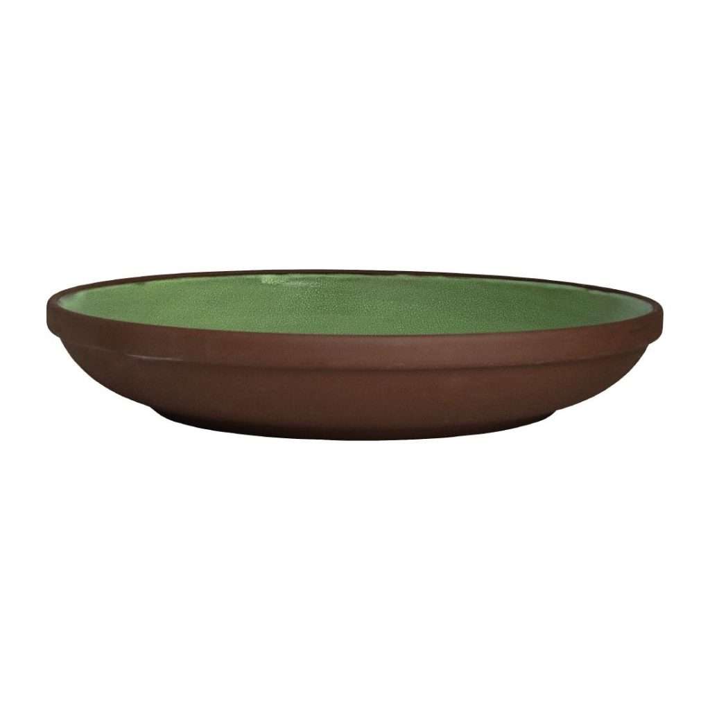 Maham Studio Spice Cardamon Deep Plates 220mmx40mm (Pack of 12)