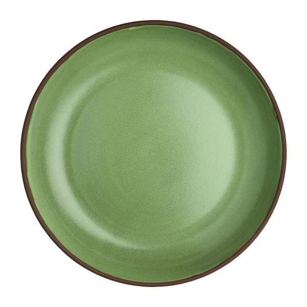 Maham Studio Spice Cardamon Deep Plates 220mmx40mm (Pack of 12)