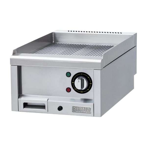 Buffalo 600 Series Ribbed Electric Griddle 400mm