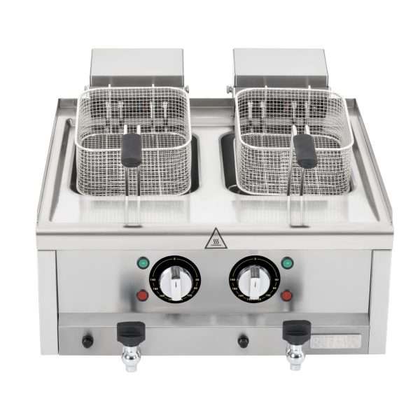 Buffalo 600 Series Twin Tank Electric Fryer 2 x 8Ltr