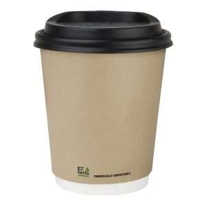 Fiesta Compostable Coffee Cups Double Wall 227ml / 8oz (Pack of 500)