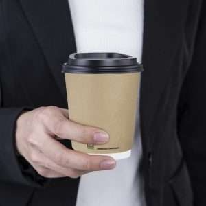 Fiesta Compostable Coffee Cups Double Wall 227ml / 8oz (Pack of 500) 5 Fiesta Compostable Coffee Cups Double Wall 227ml / 8oz (Pack of 500)