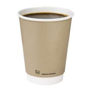 Fiesta Compostable Coffee Cups Double Wall 340ml (Pack of 500)
